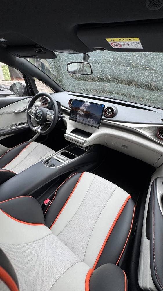 Cabine do BYD Dolphin Plus da frota EcoVoltz